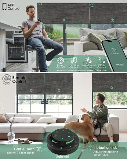 Yoolax Motorized Blinds with Remote, Smart Blinds