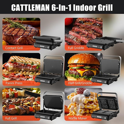 CATTLEMAN Panini Grill Press Sandwich Maker