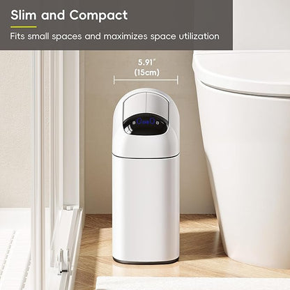 EKO Astro Slim Sensor Trash Can, 10L / 2.6 Gallon Touchless Garbage Bin
