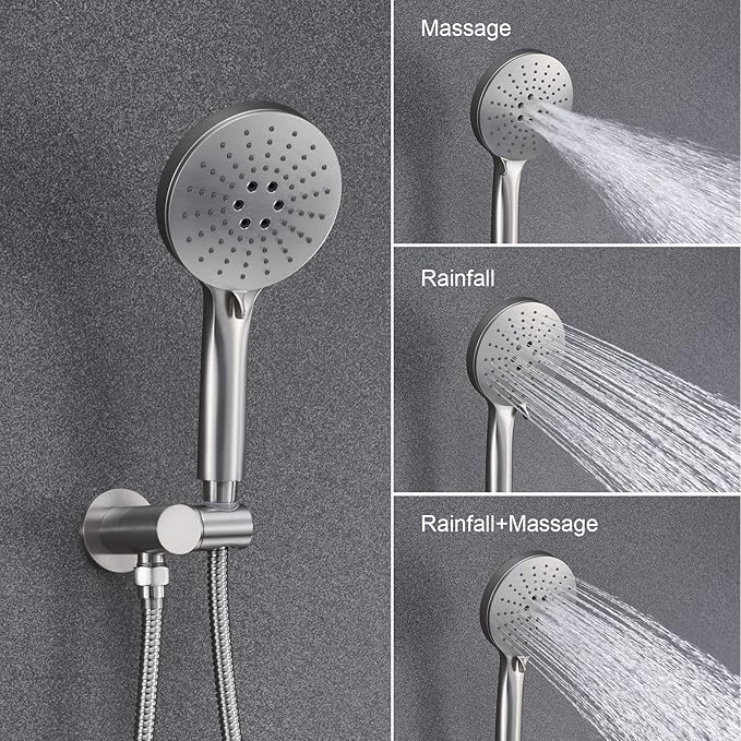 Iriber Shower System Wall Mounted Shower Faucet Mixer Set