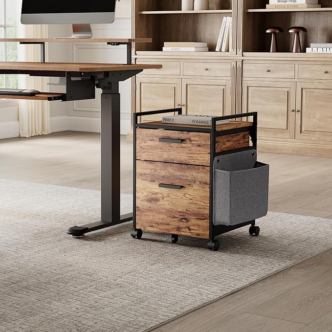 EUREKA ERGONOMIC 2-Drawer Mobile File Cabinet