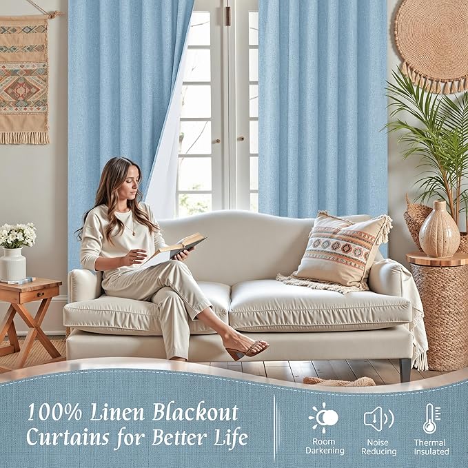 LAMIT Full Blackout Window Curtains