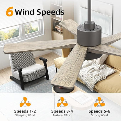 WINGBO 48 Inch DC Ceiling Fan