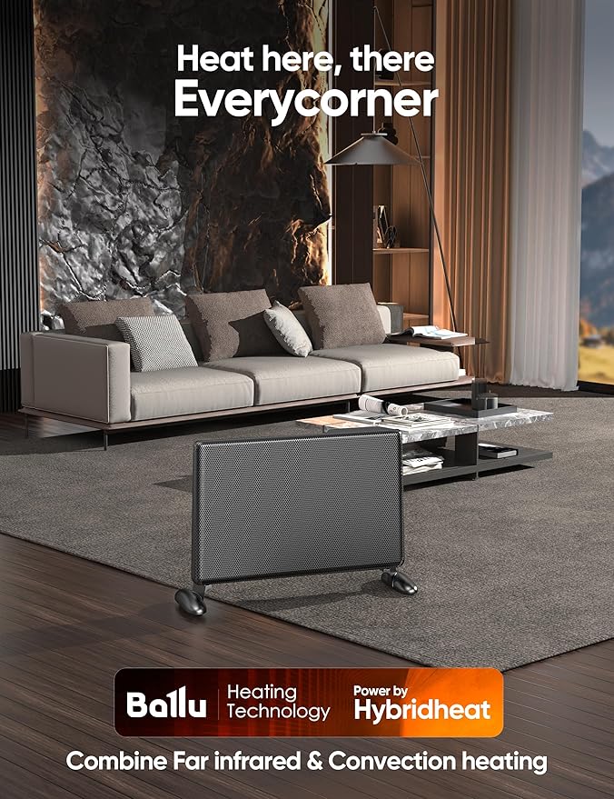 Ballu Mica Infrared Panel Space Heater