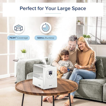 LEVOIT Humidifiers for Bedroom Large Room Home, 6L Warm and Cool Mist