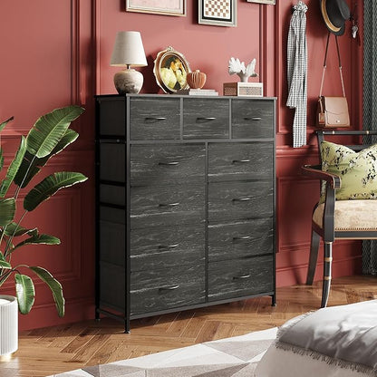 WLIVE Tall Dresser for Bedroom, Fabric Dressers Storage Tower, Dresser & Chest