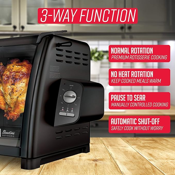 Ronco Showtime Large Capacity Rotisserie & BBQ Oven Modern Edition, Simple