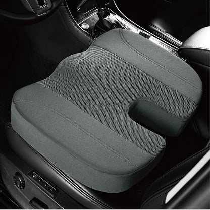 Skechers Seat Cushion, Air Cooled Memory Foam Cushion for Office Chair,Ergonomic Office Desk Accessories for Tailbone Pain Relief,Chair Cushions for Long Sitting Office Workers,Car Drivers,Gray