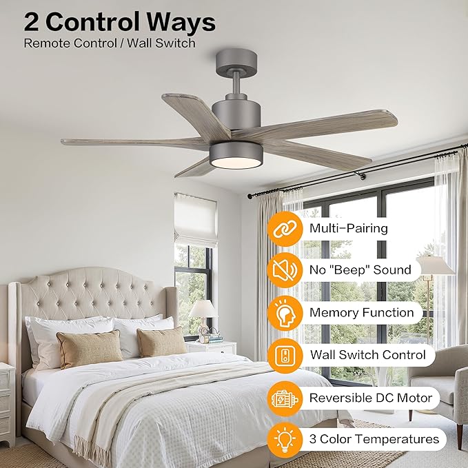 WINGBO 48 Inch DC Ceiling Fan