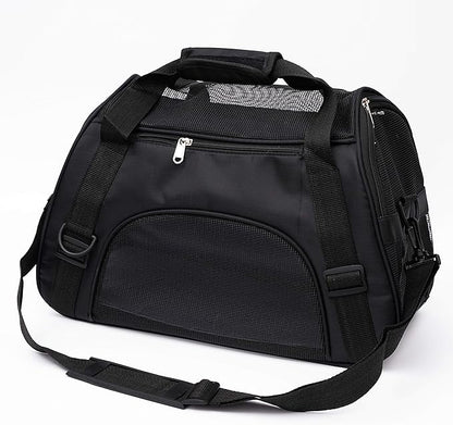 Pet Carrier Soft-Sided Carriers for Cat Carriers Dog Carrier for Small Medium Cats Dogs Puppies Pet Carrier Airline Approved Cat Dog Pet Travel Carrier (Small, Black)