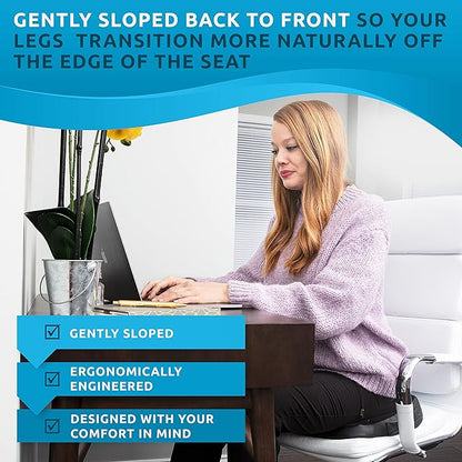 Premium Large Donut Pillow for Tailbone Pain Relief, Hemorrhoid Pillow for Sitting, Coccyx Support, Postpartum Recovery, Pressure Sores, Post Surgery and Sciatica, Donut Seat Cushion Butt Pillows