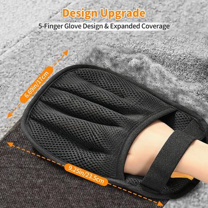 Pet Hair Removal Glove for Cats & Dogs, Upgraded Five-Finger Electrostatic Pet Hair Gloves, Reusable Magic Brush Pet Hair Remover Tool for Laundry, Couch, Carpet, Car Seat