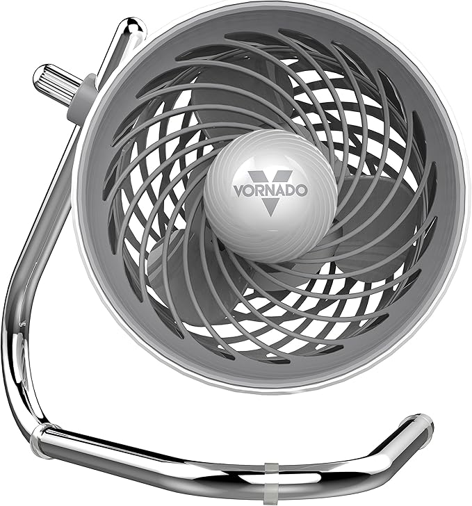 Vornado Pivot Personal Air Circulator, Desk Fan, Ice White