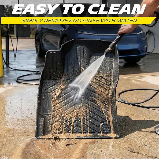Michelin Vehicle Mats, Premier Series All-Weather TPE Custom Fit Liner for Honda Pilot 2023-2026 7 & 8 Seats, Floor Mats(4 Piece)