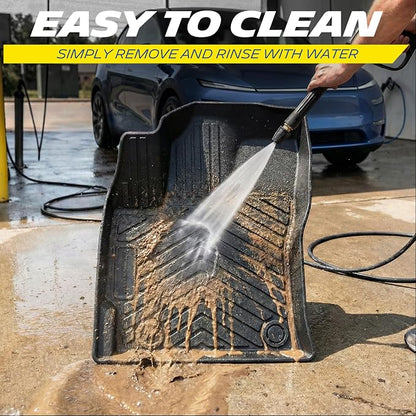 Michelin Vehicle Mats, Premier Series All-Weather TPE Custom Fit Liner for Honda Pilot 2023-2026 7 & 8 Seats, Floor Mats(4 Piece)