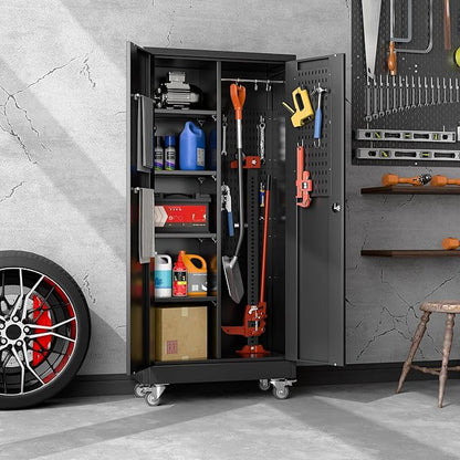 SUXXAN Broom Closet Storage Cabinet
