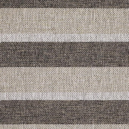 AAAAAcessories D-Shaped Chair Cushions, 2" Thick Dining Chair Pads with Ties and Removable, Machine-Washable Cover, 17" x 16", Set of 4, Boldstripes Chocolate/Beige