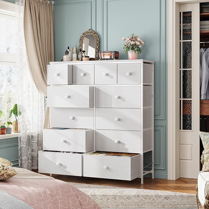 White Dresser for Bedroom Tall Dresser
