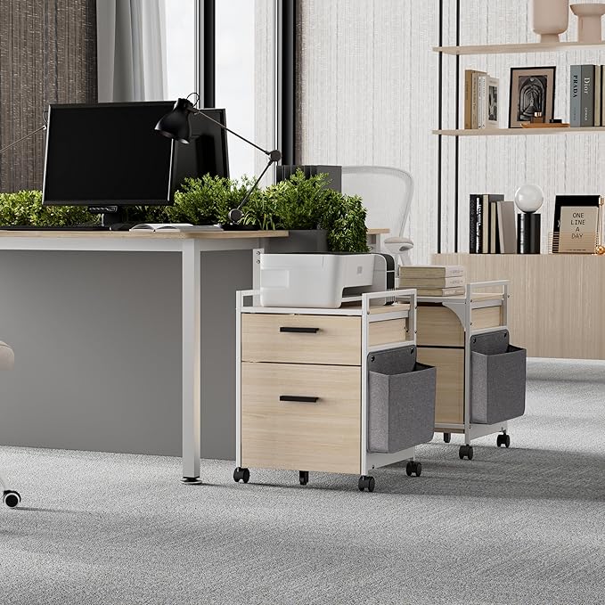 EUREKA ERGONOMIC 2-Drawer Mobile File Cabinet