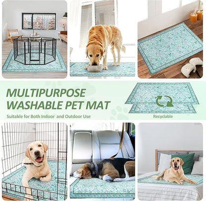 Washable Pee Pad for Dogs, 2 Pack Large Reusable Puppy Pads, 36"x36" | Super Absorbent, WaterProof & LeakProof, Non-Slip Bottom, Machine Washable, For Floors, Couches, Crates, Playpen, Cars