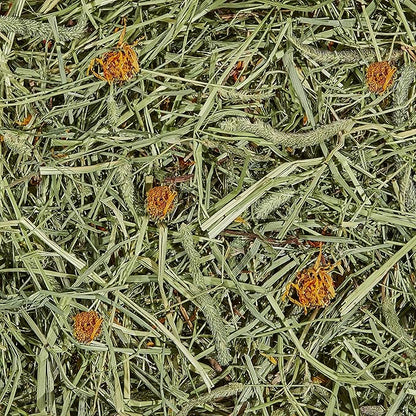 Kaytee All Natural Timothy Hay Plus Marigolds for Guinea Pigs, Rabbits & Other Small Animals, 24 Ounce (Pack of 2)