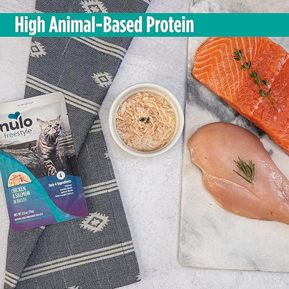 Nulo Freestyle Cat & Kitten Wet Cat Food Pouch, Premium All Natural Grain-Free Soft Cat Food Topper with Amino Acids for Heart Health and High Animal-Based Protein