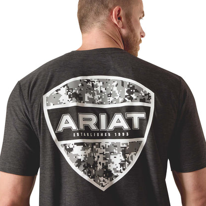 Ariat Mens Short Sleeve Shirt, Digi Shield Western Athletic Tee