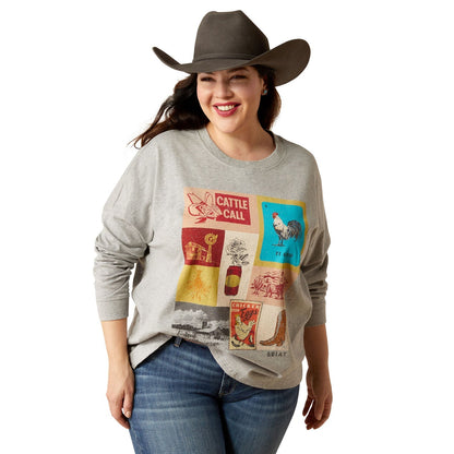 Ariat Women's Cattle Call Oversized Long Sleeve Shirt