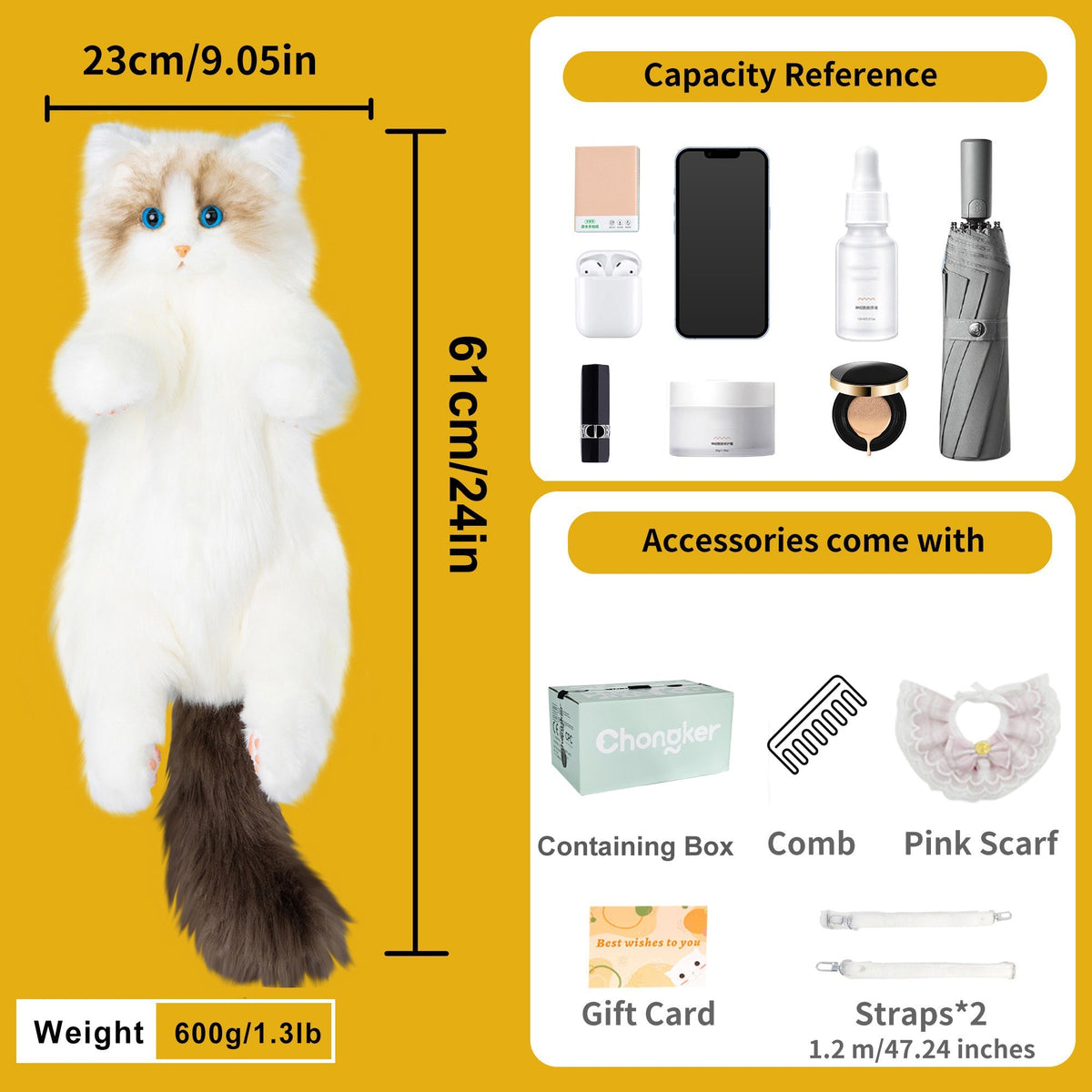 Ragdoll Cat Backpack – Cozy Companion for Travel & School