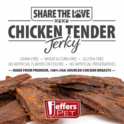 Jeffers Chicken Jerky Healthy Dog Treats, 24 oz - 100% Natural, Grain-free, Gluten-free, Made in USA