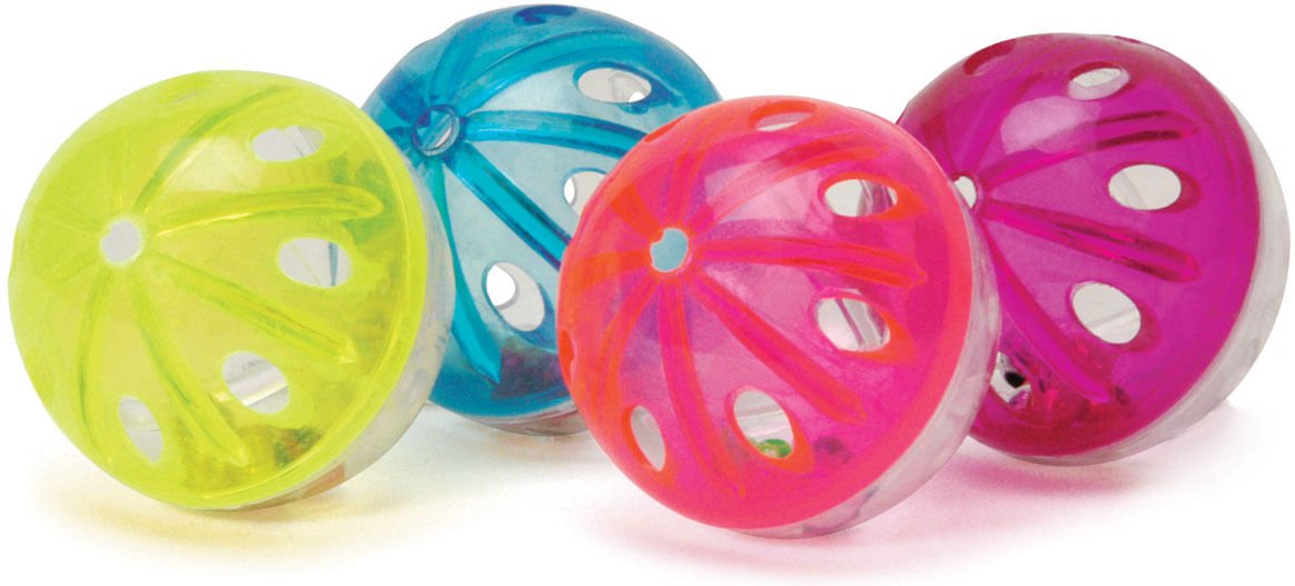 Jeffers Jingle Balls Cat Toy, 4 pk