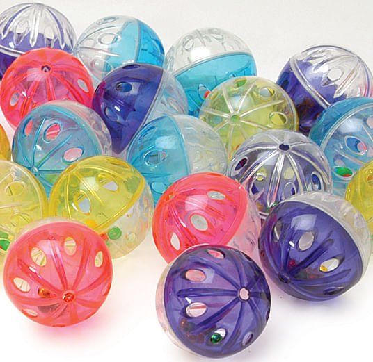 Jeffers Jingle Balls Cat Toy, 4 pk