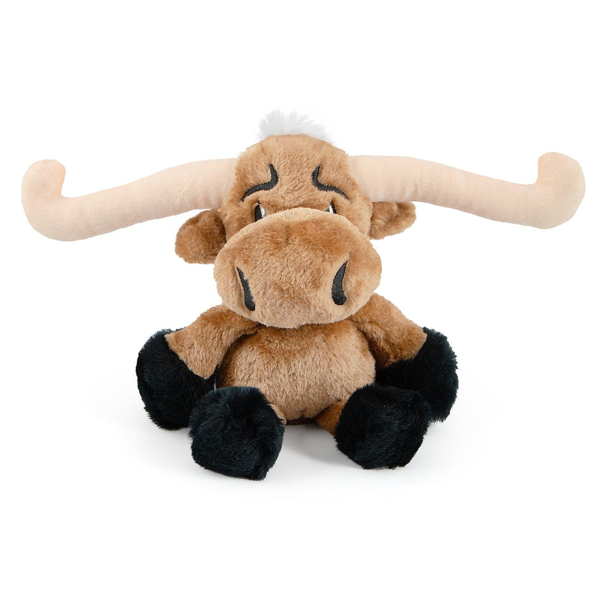 Jeffers Plush Longhorn Steer Squeaker Dog Toy, 8"